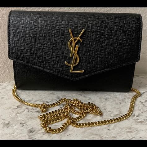 ysl uptown pouch with chain.